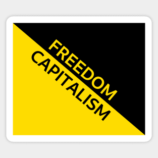 Anarcho-Capitalism Flag - Capitalism is Freedom Sticker